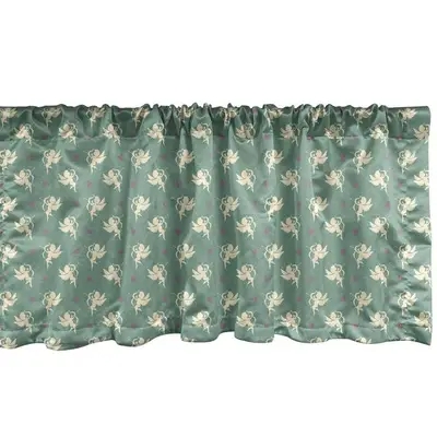 Hiasan Fenstervolant Vorhang – Lichtfilternd, Kunstleinen, 132x45 Cm, Mit Stangentasche