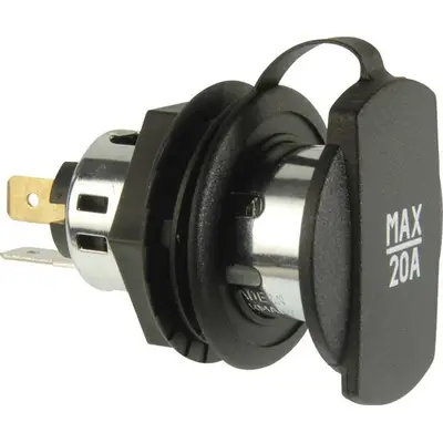 ProCar Aufbau-Steckdose 12V/24V – Max. 16A Belastung, Für Auto, Wohnmobil & Boot