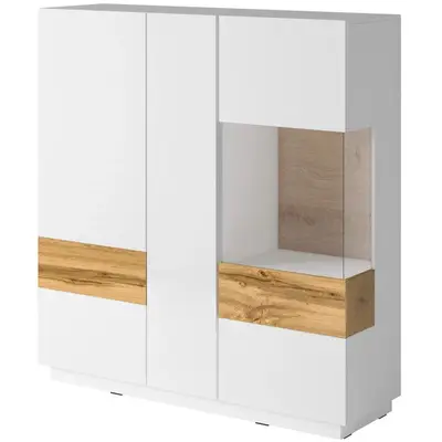Preisvergleich für OTTO home Sideboard SILKE Breite 130 cm, BxHxT 130x139x40 cm, in der Farbe Weiss, aus Holzwerkstoff