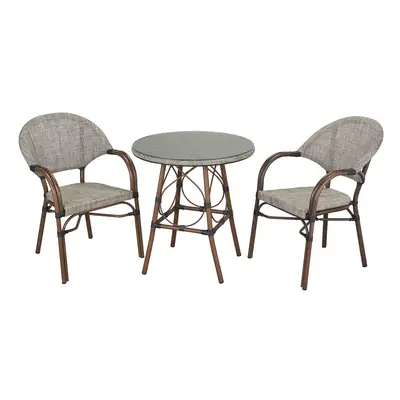 Preisvergleich für toom Gartenstuhl 'Rita' Aluminium beige 60,5 x 56 x 85 cm, BxHxT 60.5x85x56 cm